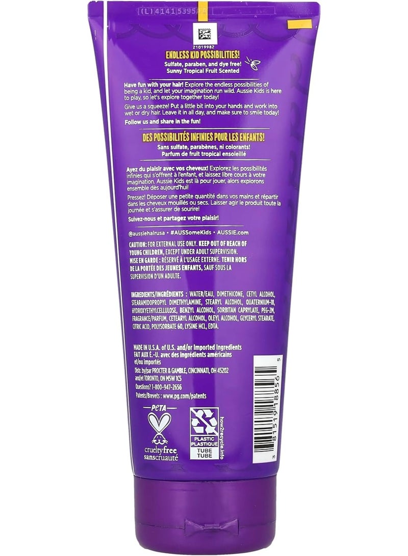 Aussie, No Rinse Kids Curl Conditioner, Tropical Fruits, 6.8 oz (193 g) - Image 2